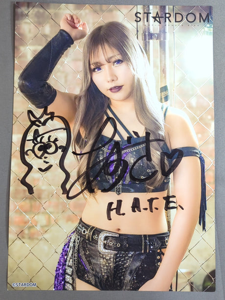 稲葉あずさ 直筆サイン入り スターダムポートレート(A-3)