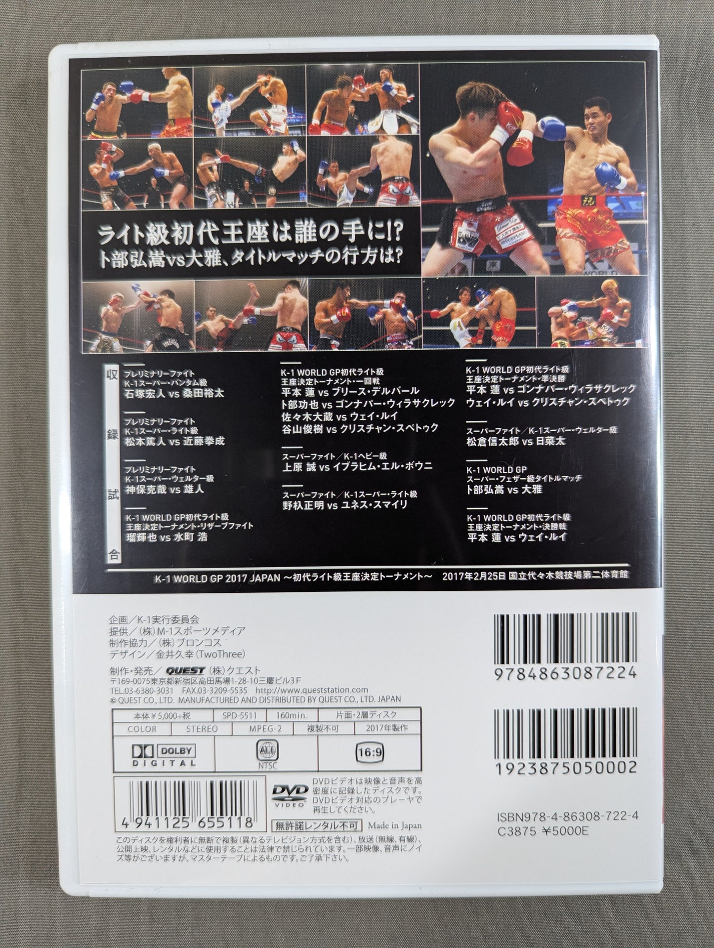 K-1 WORLD GP 2017 JAPAN ～初代ライト級王座決定トーナメント～