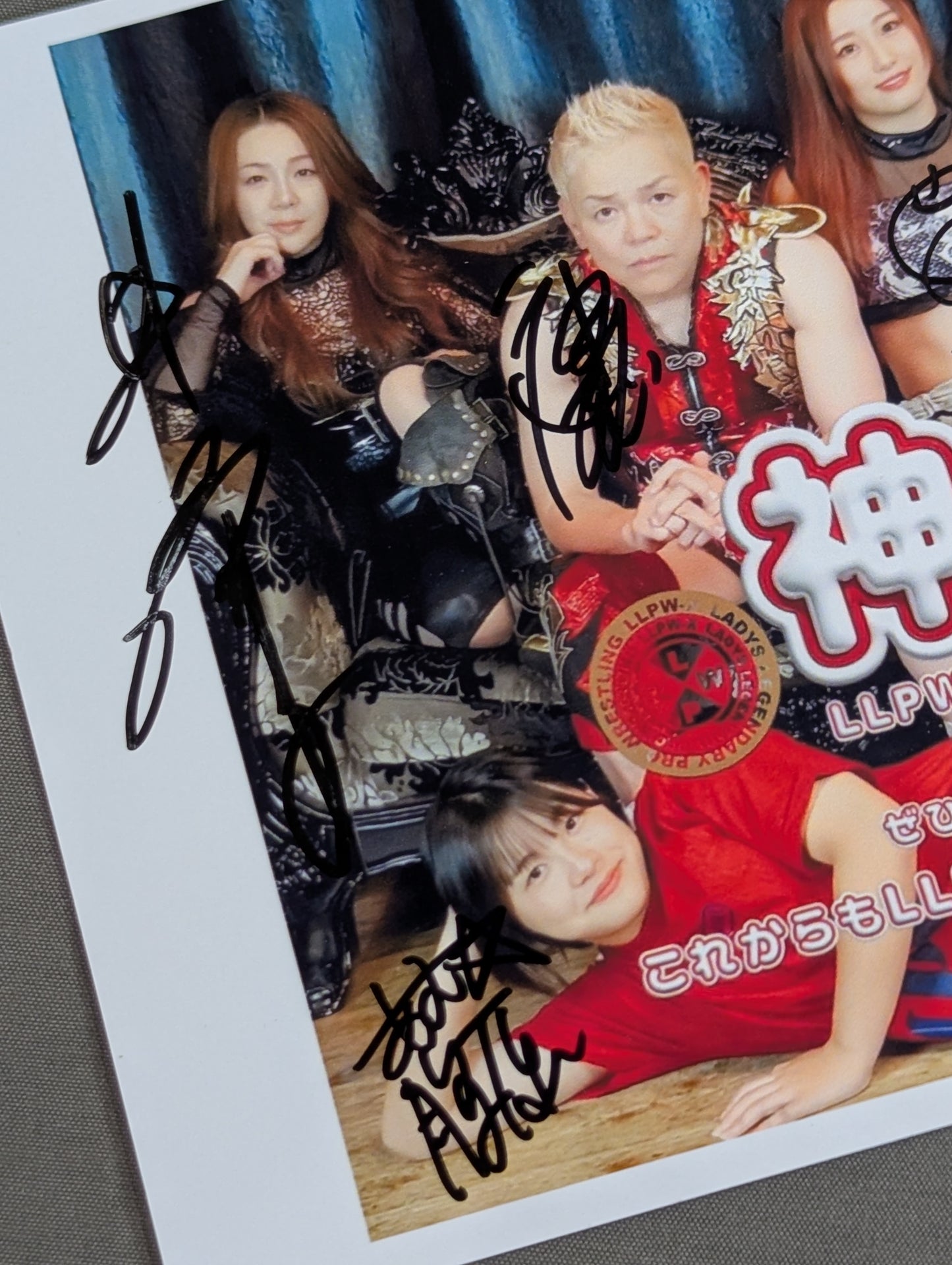 [6 fighters hand signed autograph ] LLPW-X photo