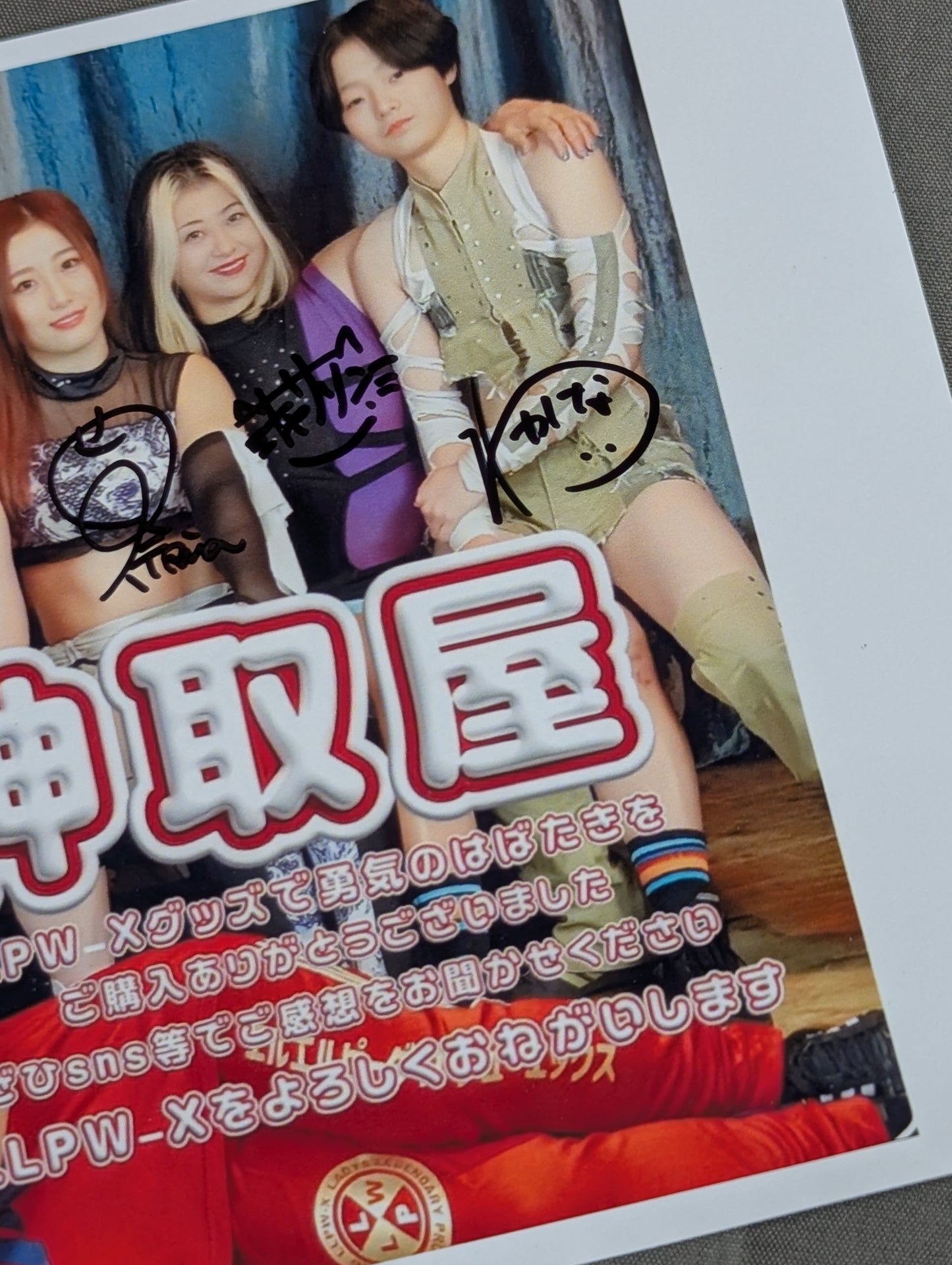 [6 fighters hand signed autograph ] LLPW-X photo