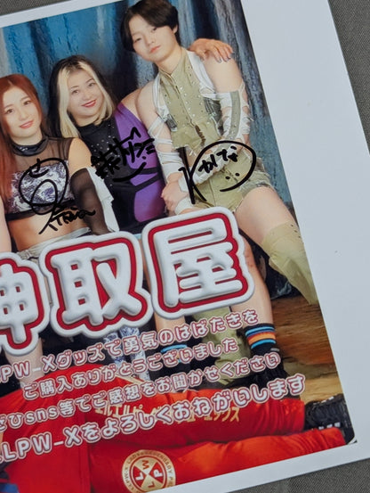 [6 fighters hand signed autograph ] LLPW-X photo