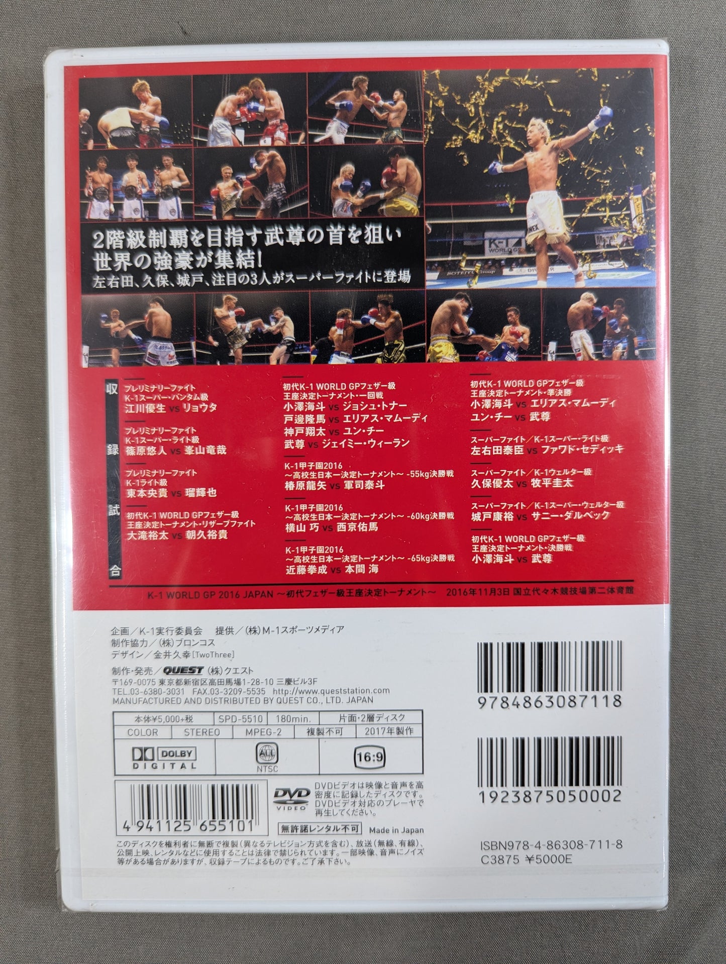 K-1 WORLD GP 2016 JAPAN ～初代フェザー級王座決定トーナメント～