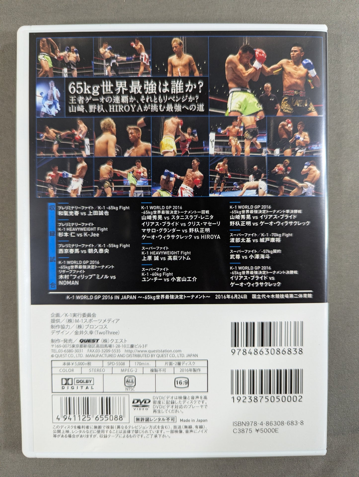 K-1 WORLD GP 2016 ～-65kg日本代表決定トーナメント～