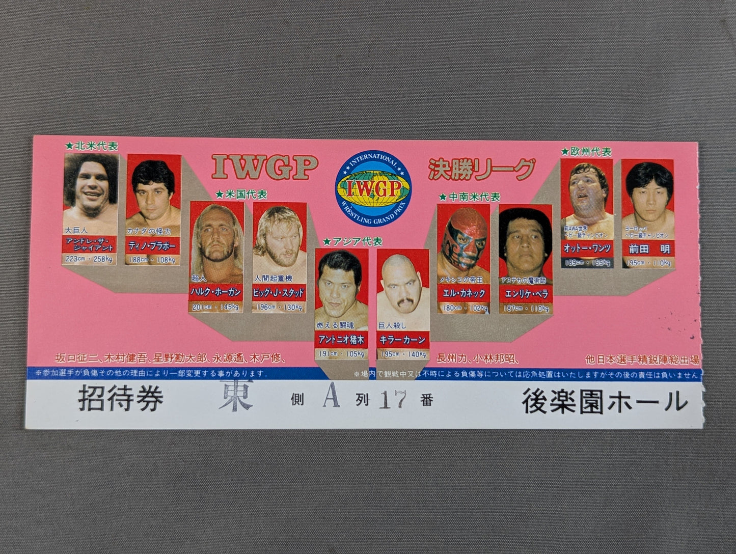 83第1回IWGPリーグ戦