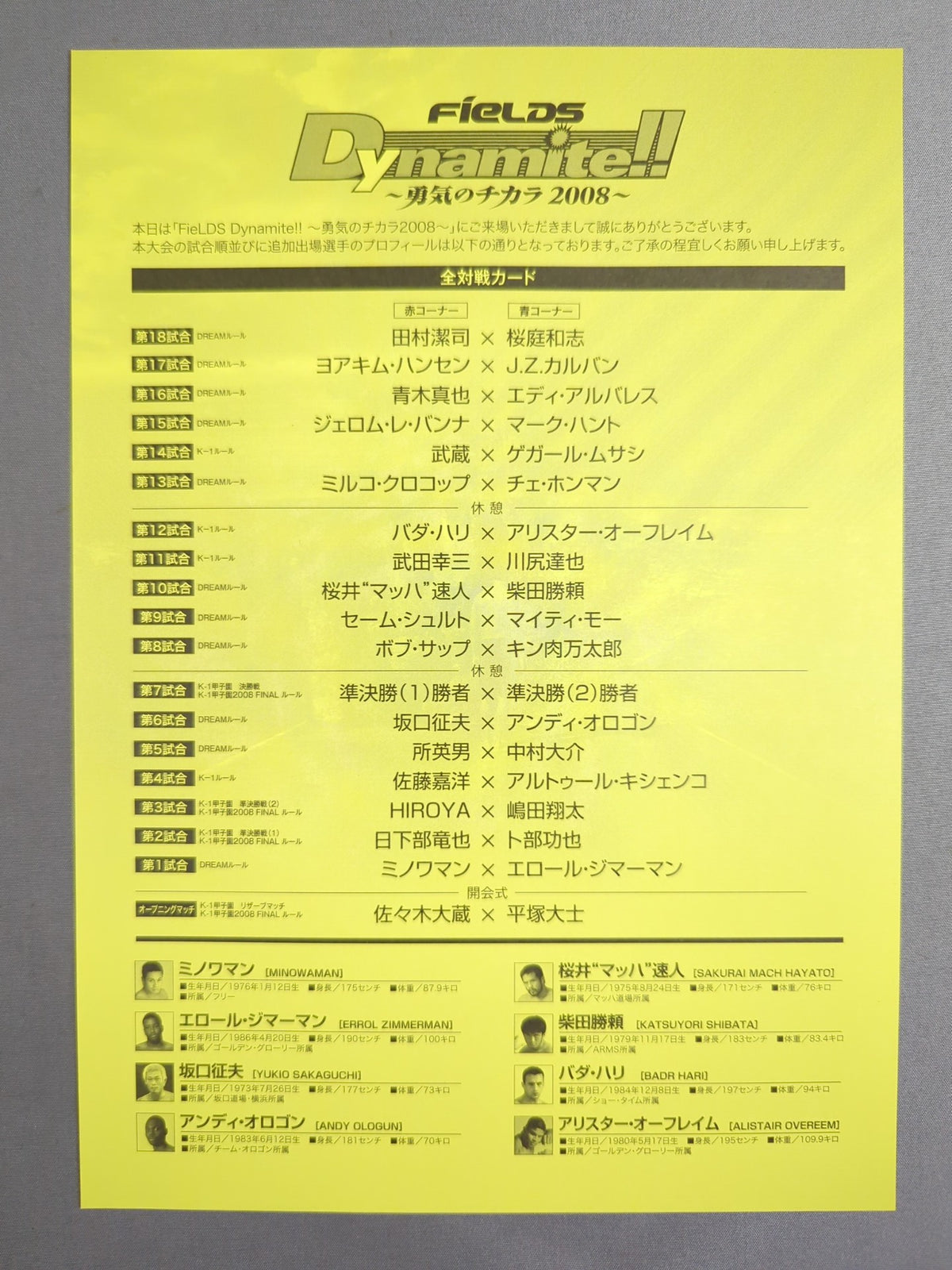Dynamite!! ～勇気のチカラ 2008～