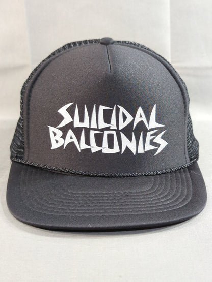 SUICIDAL BALCONIES メッシュキャップ(ブラック)