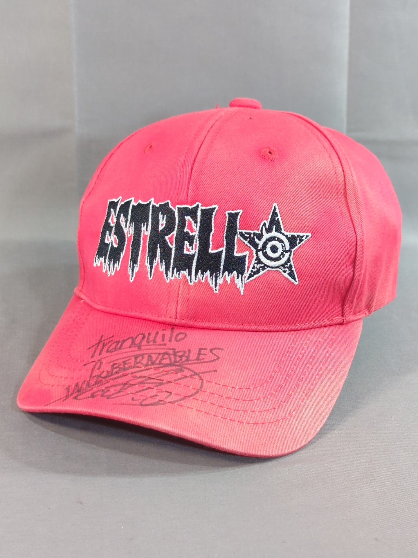 【直筆サイン入り】内藤哲也「ESTRELLA」ベースボールキャップ(レッド)