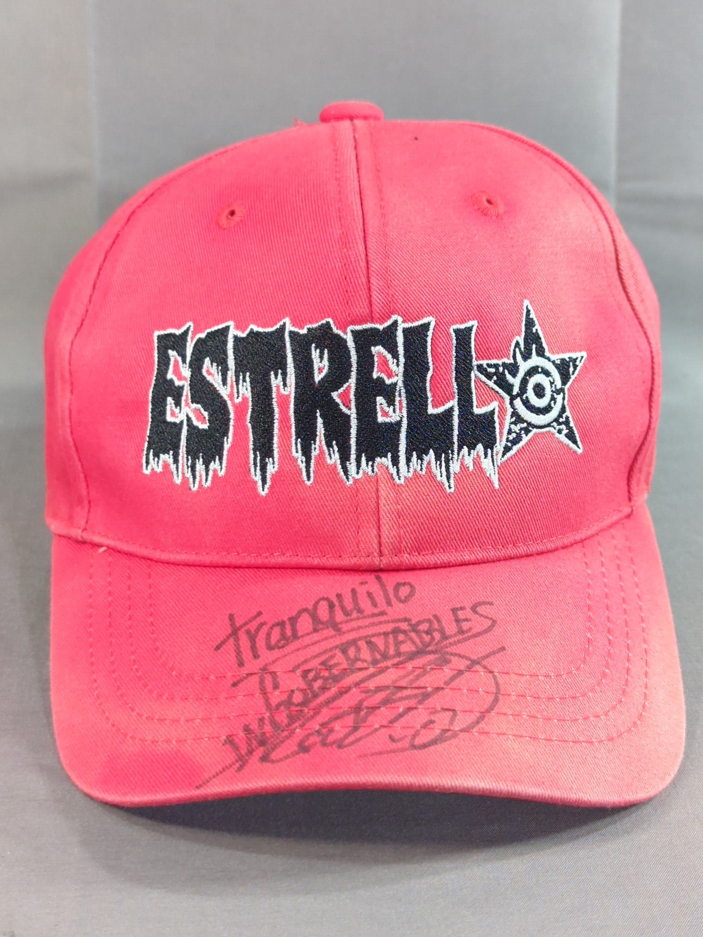 【直筆サイン入り】内藤哲也「ESTRELLA」ベースボールキャップ(レッド)