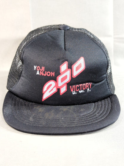 【直筆サイン入り】安生洋二「200% VICTORY」メッシュキャップ