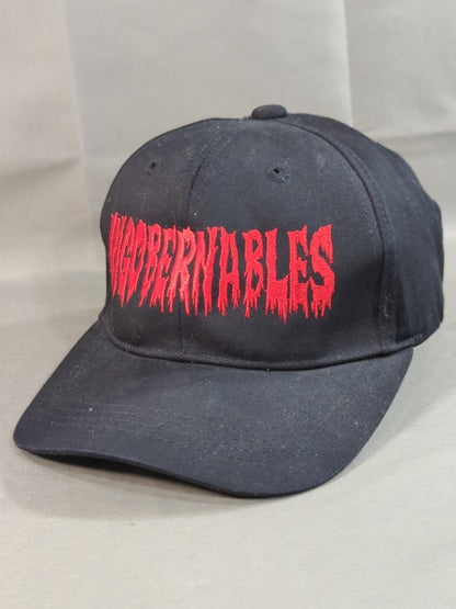 L・I・J「INGOBERNABLES」ベースボールキャップ②(ブラック×レッド)