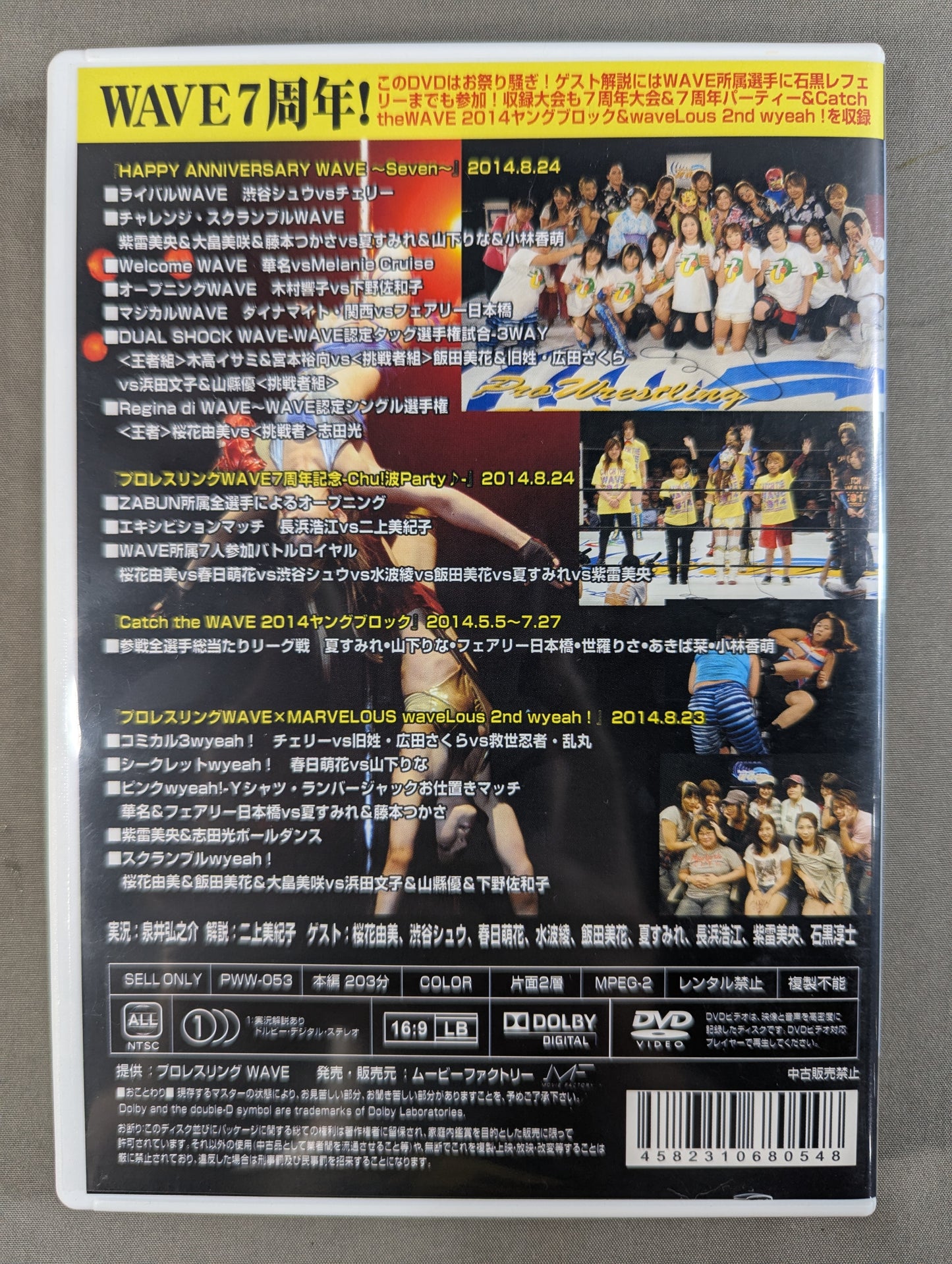 Pro-wrestling WAVE 7th Anniversary Tournament & Catch the WAVE 2014 Young Block & 7th Anniversary Party & waveLous 2nd wyeah!