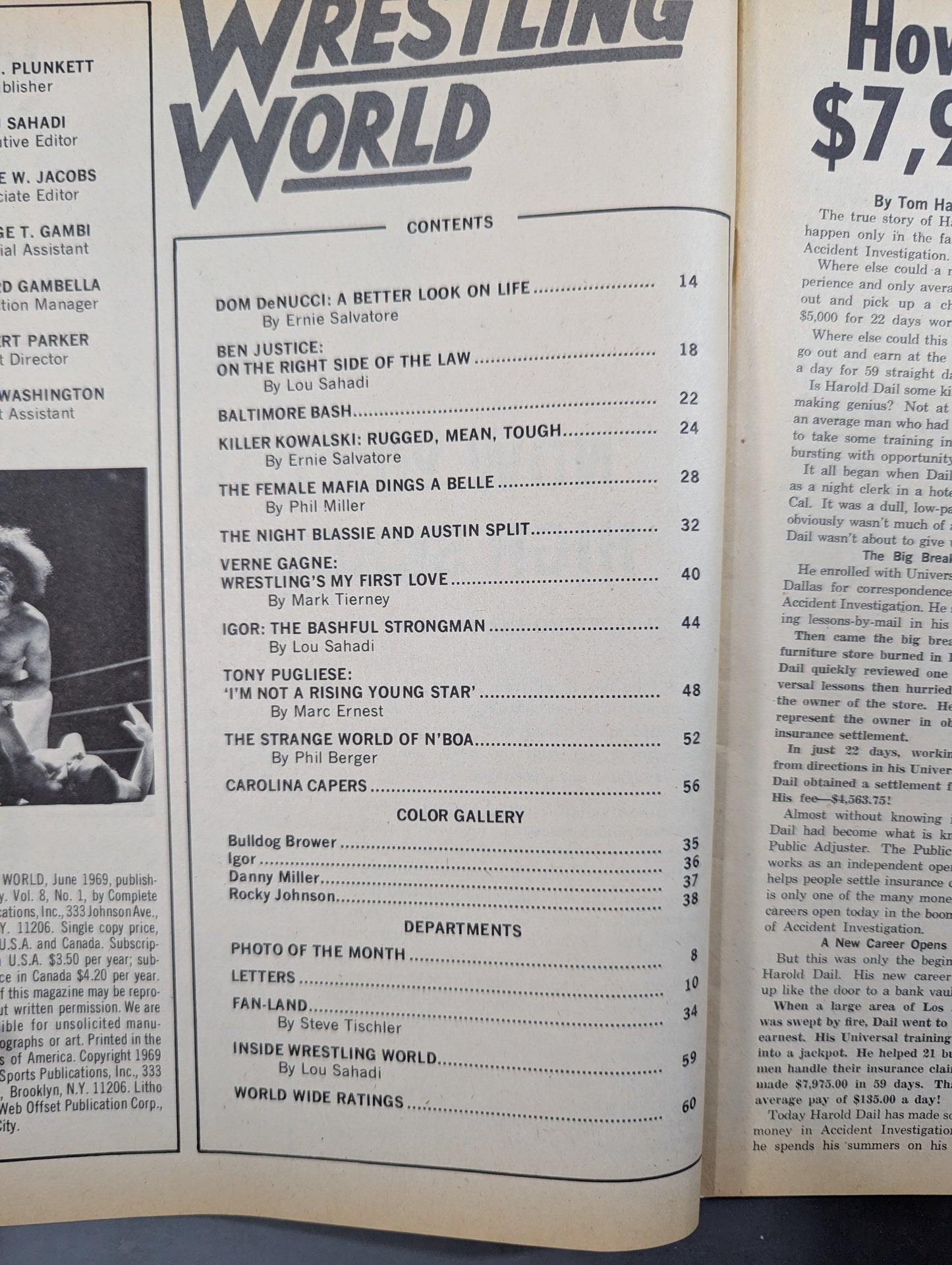 Wrestling WORLD June 1969 Issue