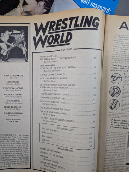 WRESTLING WORLD 1968年10月号