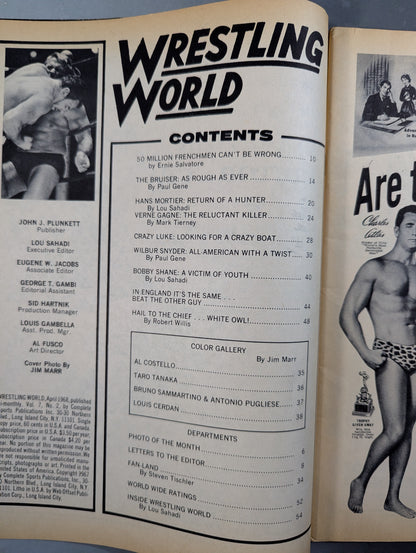Wrestling WORLD April 1968 Issue