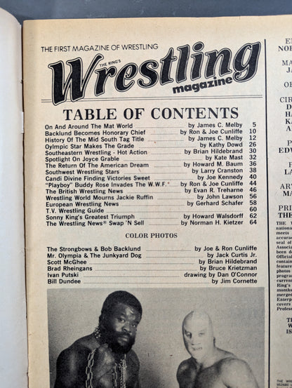 The RING’S Wrestling magazine 1982年10月号