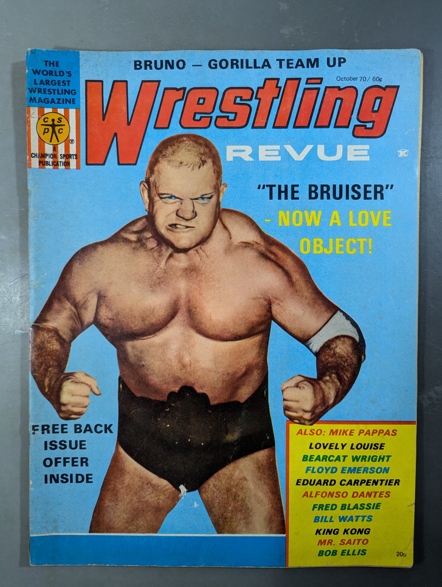 Wrestling REVUE October 1970 issue