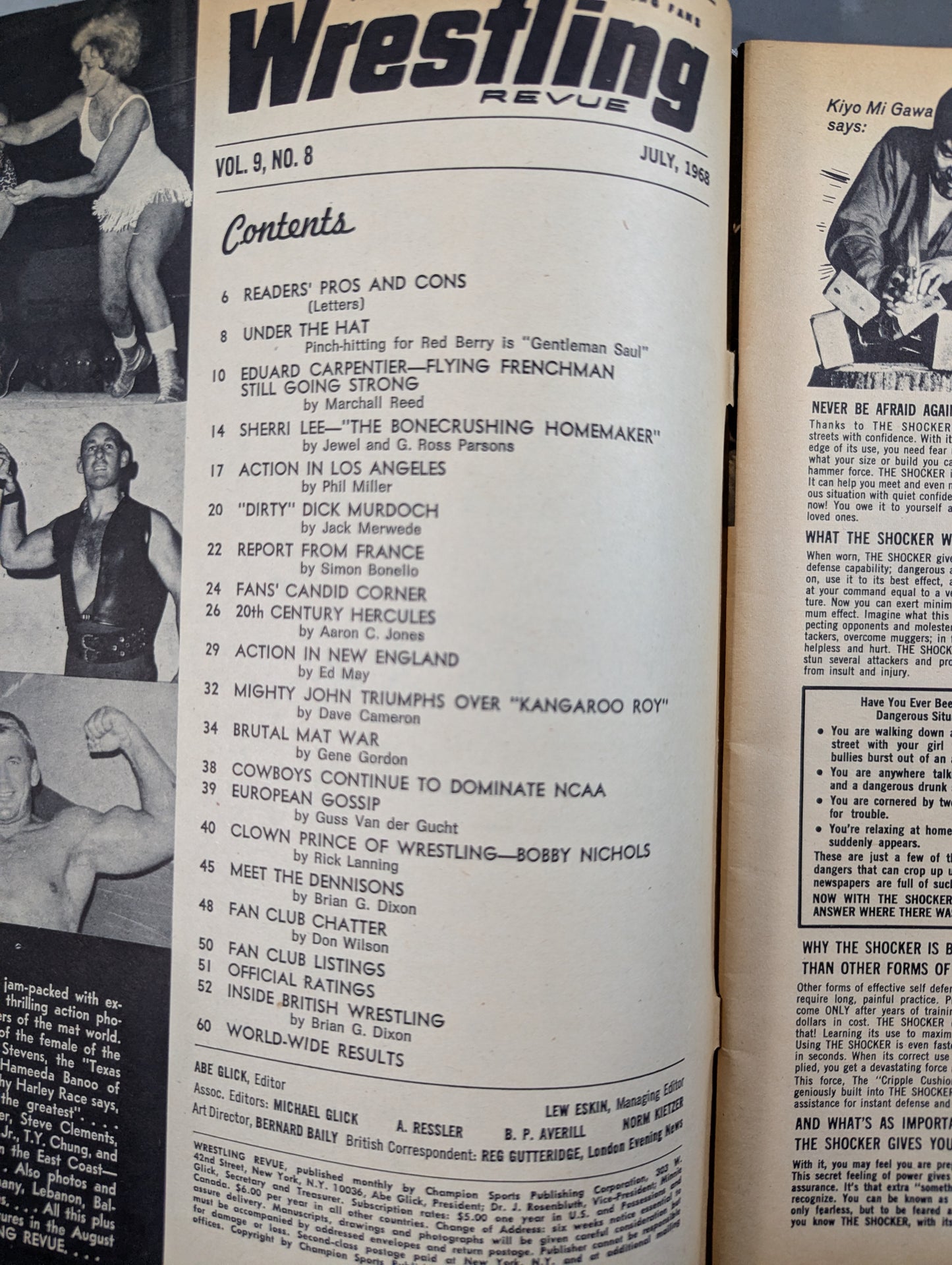 Wrestling REVUE July 1968 Issue