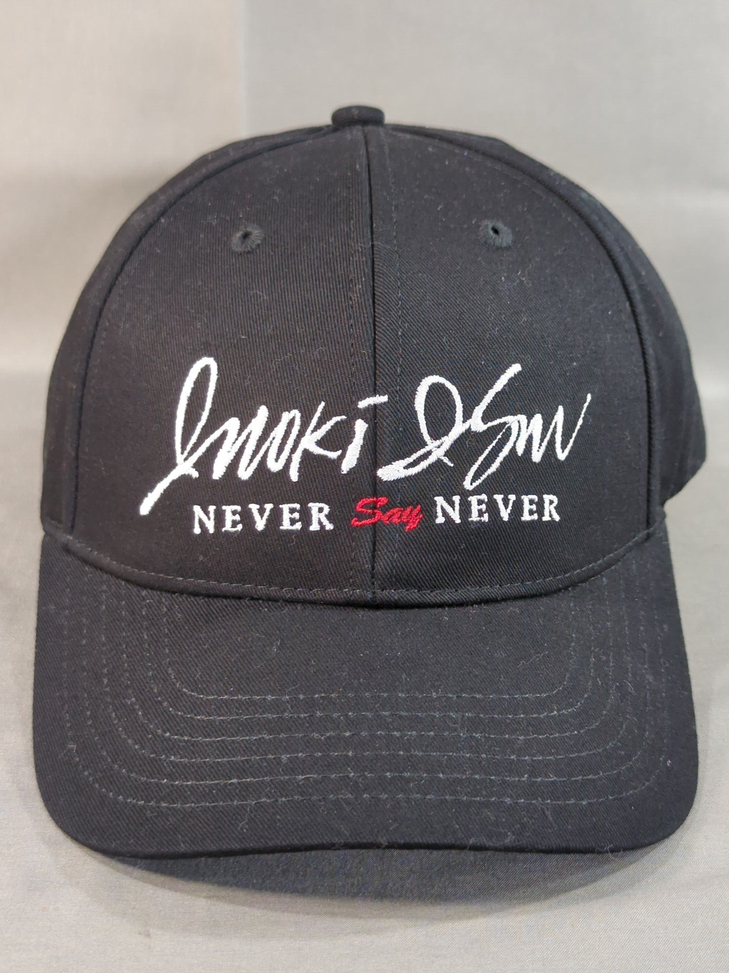 アントニオ猪木「NEVER SAY NEVER」キャップ(ブラック)