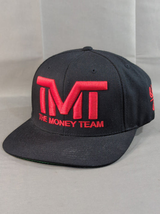 フロイド・メイウェザー「TMT THE MONEY TEAM」キャップ(ブラック×レッド)