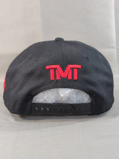 フロイド・メイウェザー「TMT THE MONEY TEAM」キャップ(ブラック×レッド)