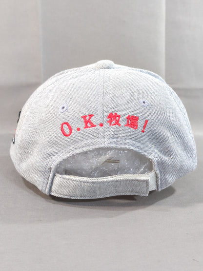 【直筆サイン入り】ガッツ石松「O.K.牧場!」刺繍入りキャップ