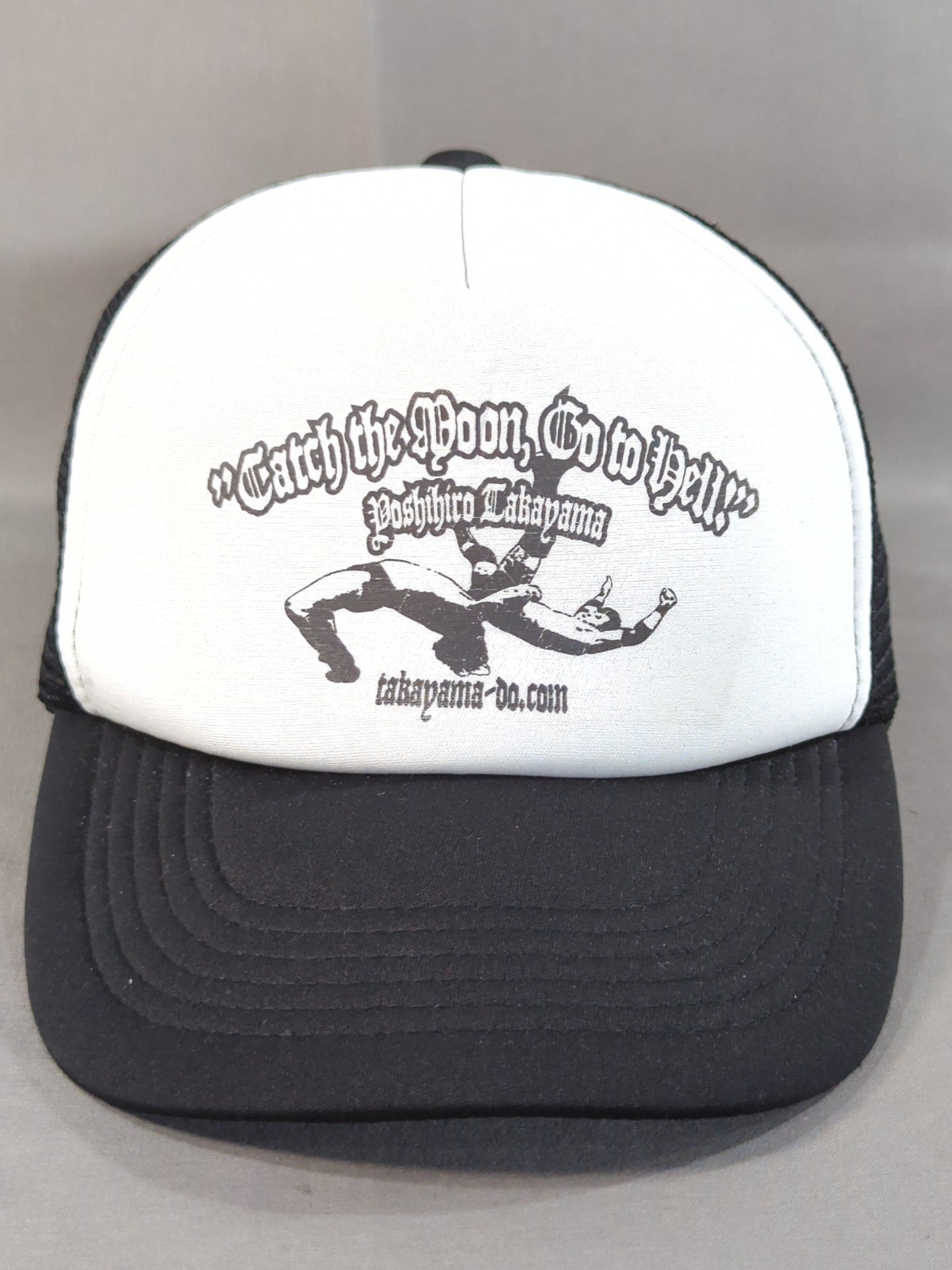 高山善廣「GERMAN SUPLEX」メッシュキャップ(ホワイト×ブラック)
