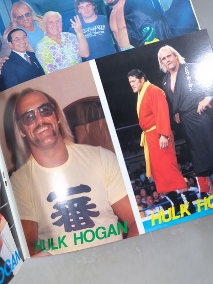 ★ Pro Wrestling album 24 with ★ postcard Hulk Hogan 