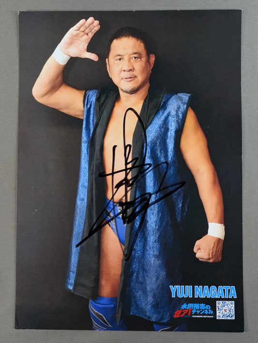 Yuji Nagata  hand signed autograph Pro-Photo (A-3)