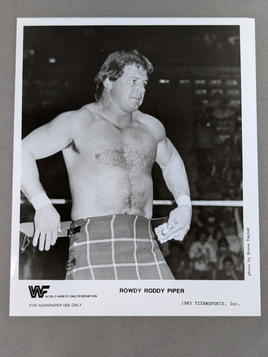 ★WWF★ "Loudy" Roddy Piper WWF Official Pro-Photo (1985)