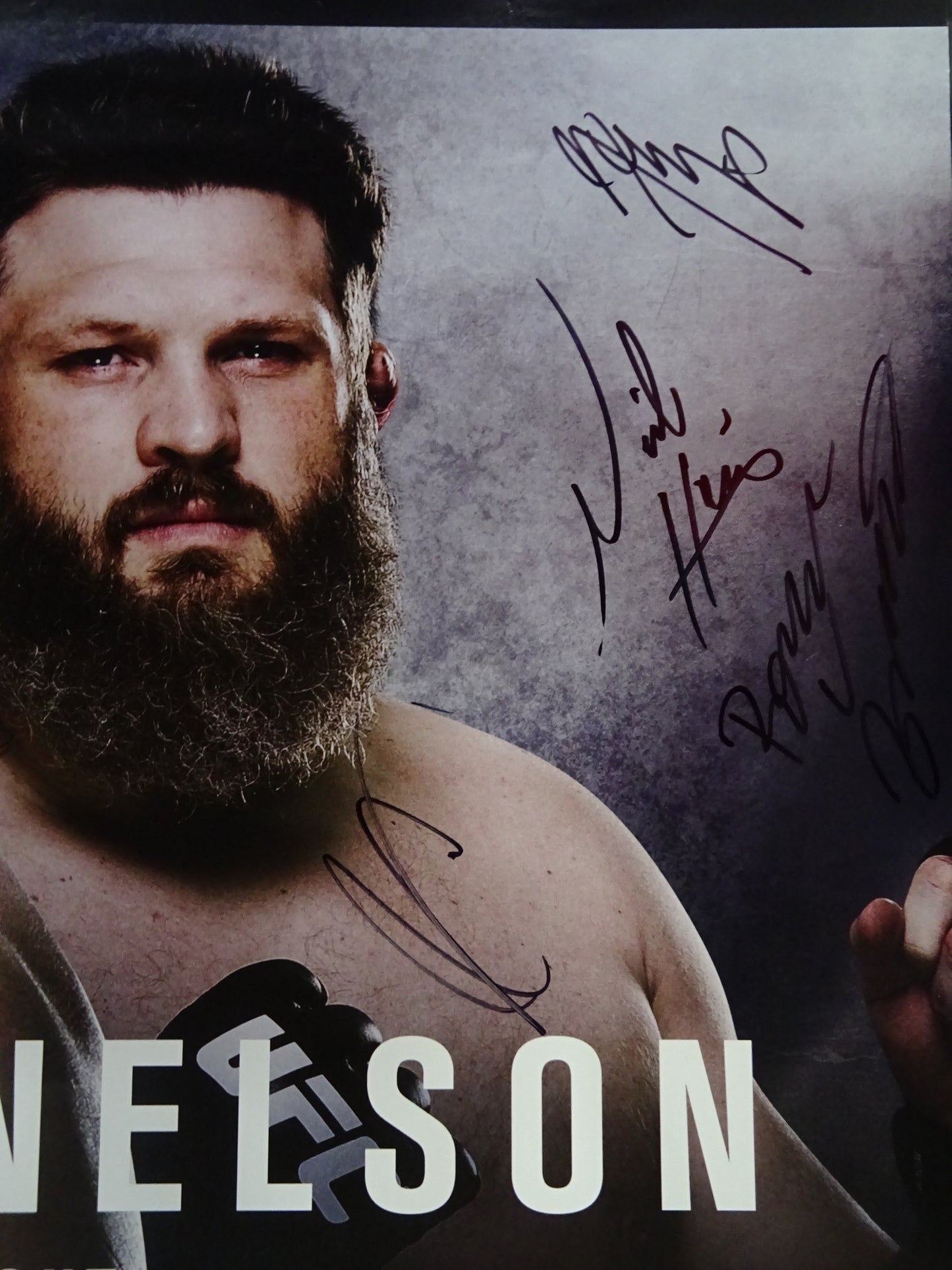 ★出場全20選手直筆サイン入り★ UFC Fight Night 75 BARNETT vs NELSON