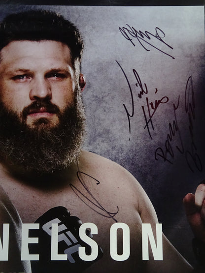 ★出場全20選手直筆サイン入り★ UFC Fight Night 75 BARNETT vs NELSON