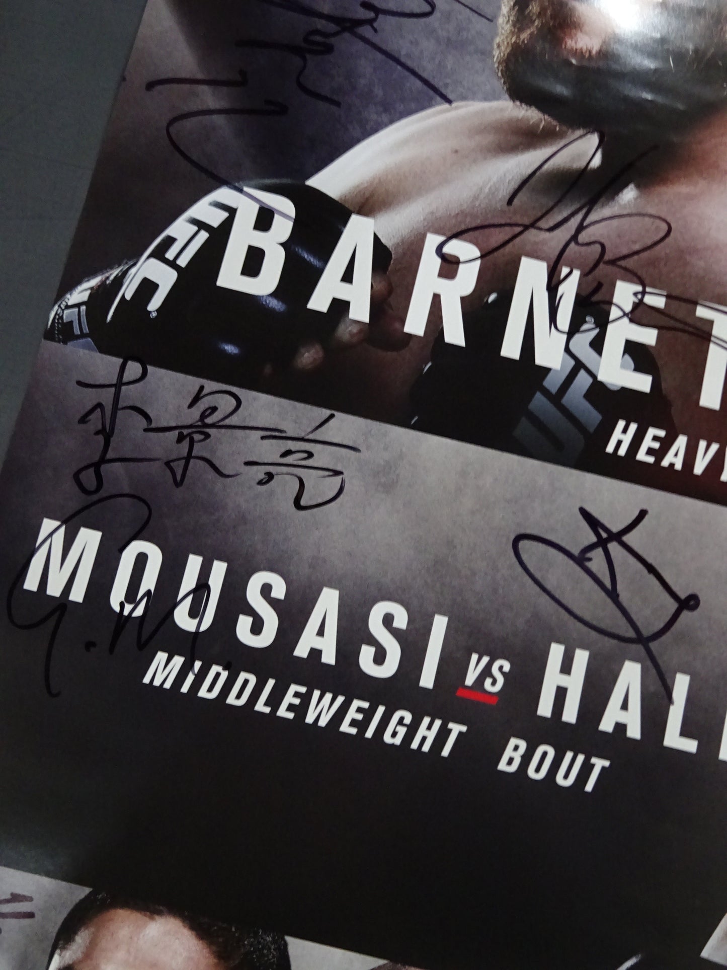 ★出場全20選手直筆サイン入り★ UFC Fight Night 75 BARNETT vs NELSON