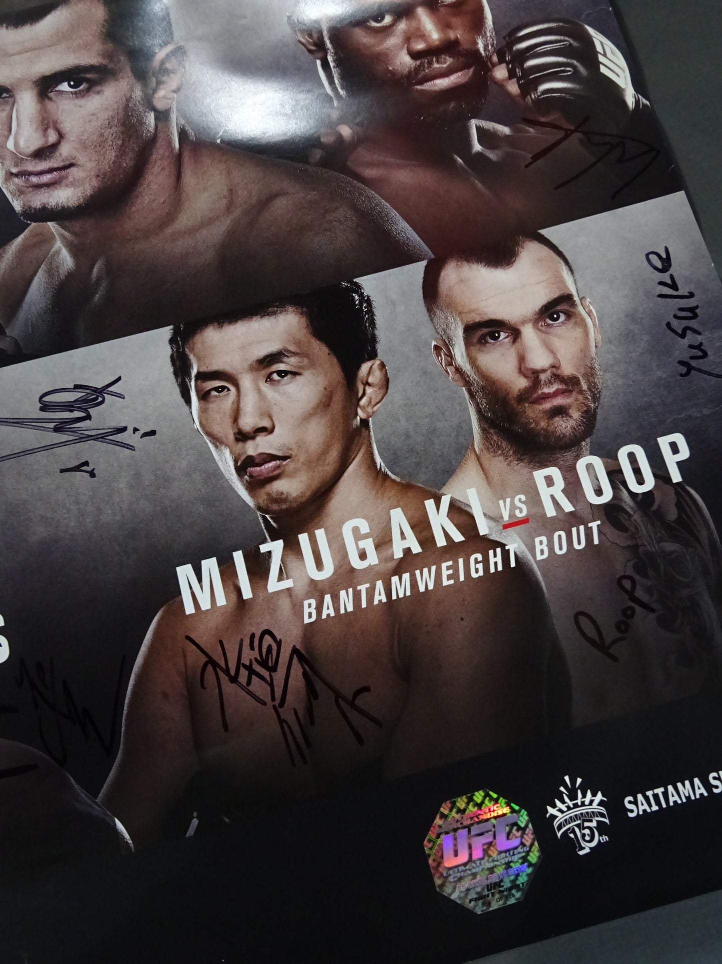 ★出場全20選手直筆サイン入り★ UFC Fight Night 75 BARNETT vs NELSON