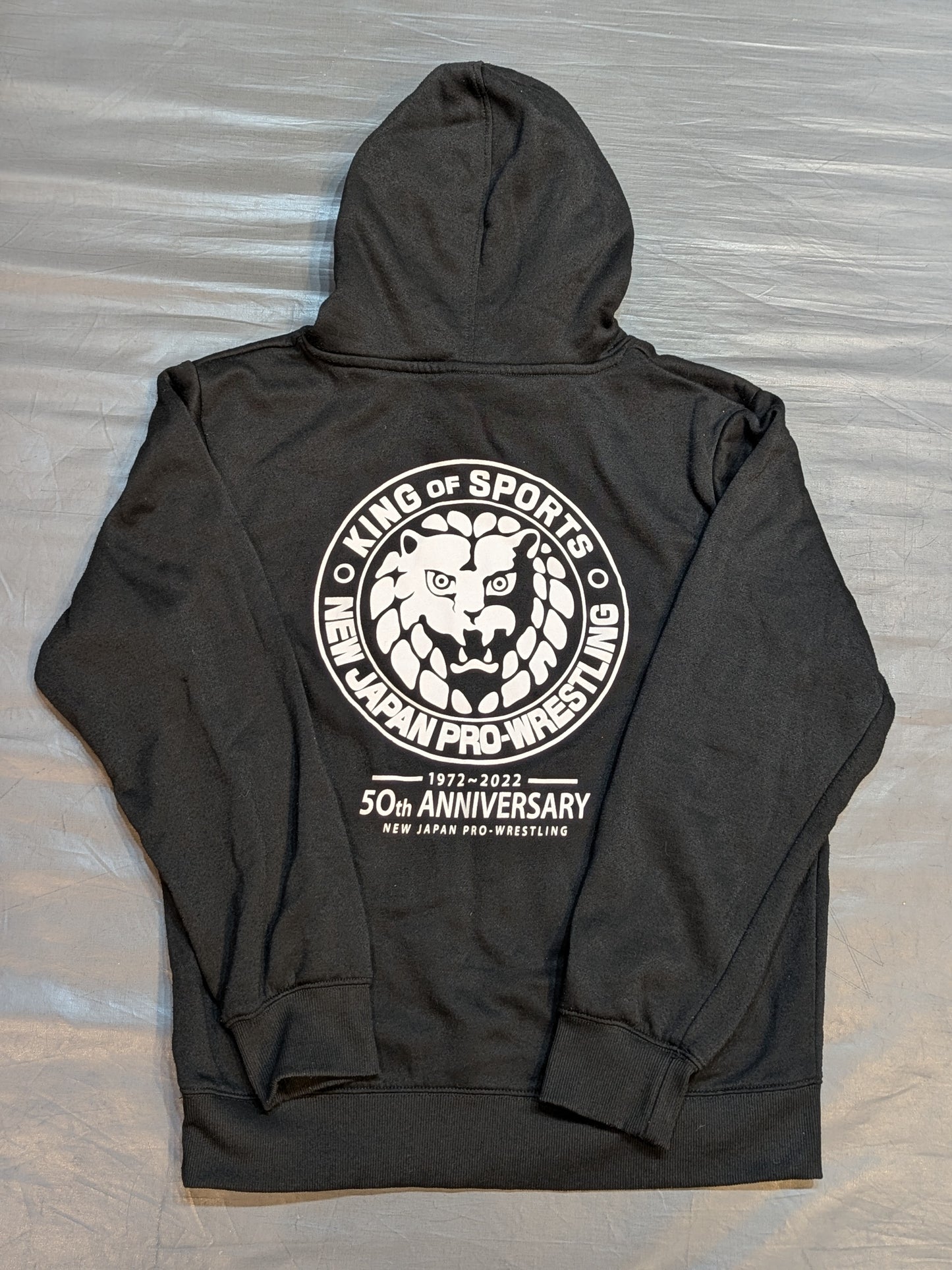 New Japan Pro Wrestling × Shimamura Pullover hoodie  (50th Anniversary / Black)