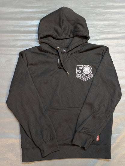 New Japan Pro Wrestling × Shimamura Pullover hoodie  (50th Anniversary / Black)