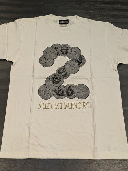 鈴木みのる「25周年記念」Tシャツ(ホワイト)
