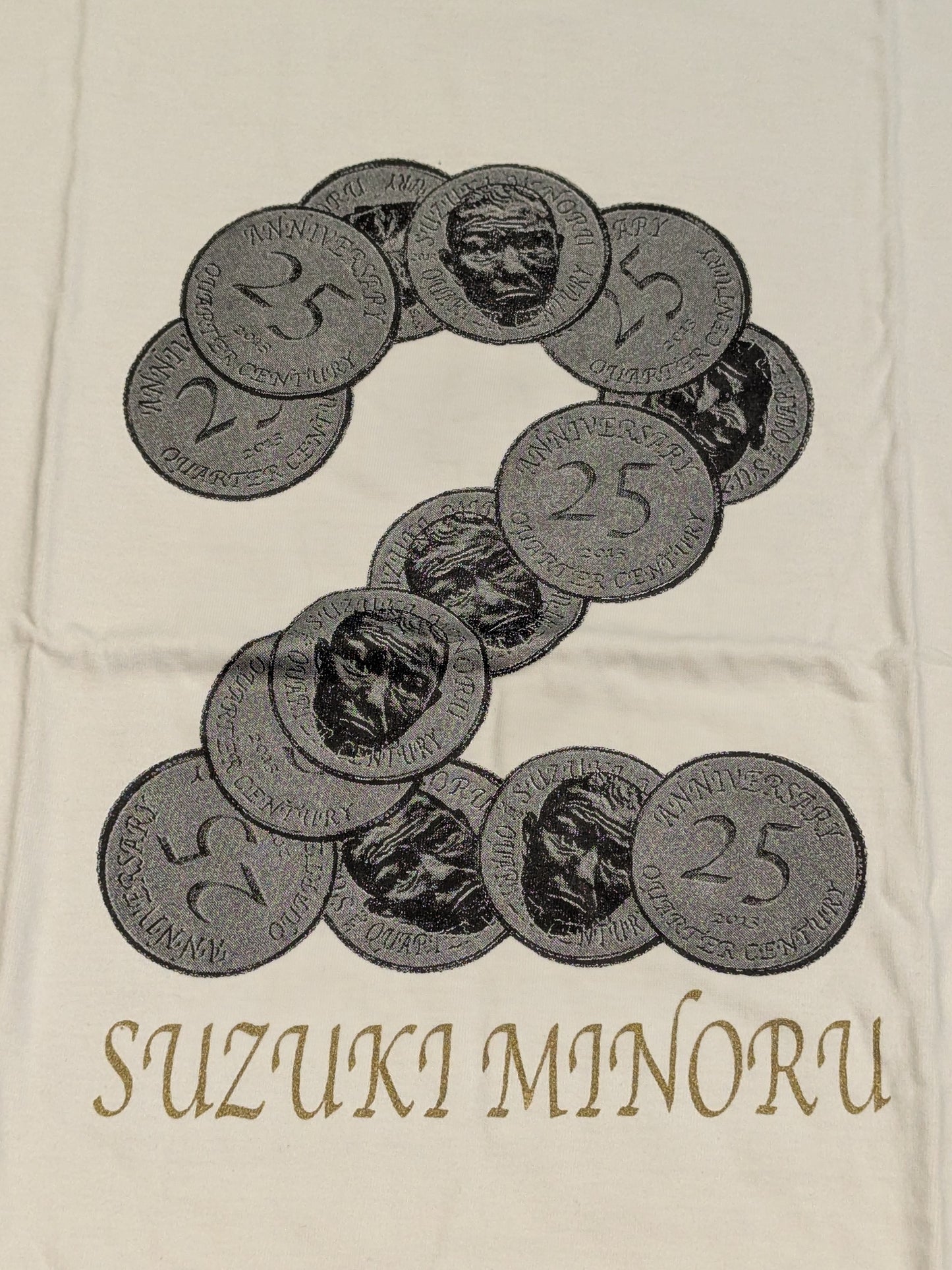 鈴木みのる「25周年記念」Tシャツ(ホワイト)