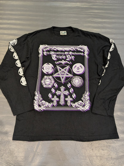 暗黒プロレス組織666 ロングTシャツ①(ブラック)