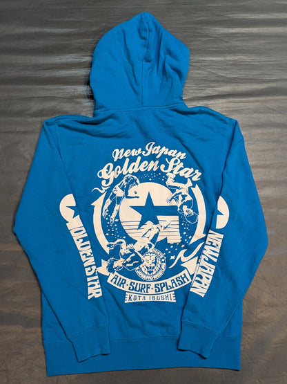 Kota Ibushi Zip Hoodie  (Turquoise Blue)