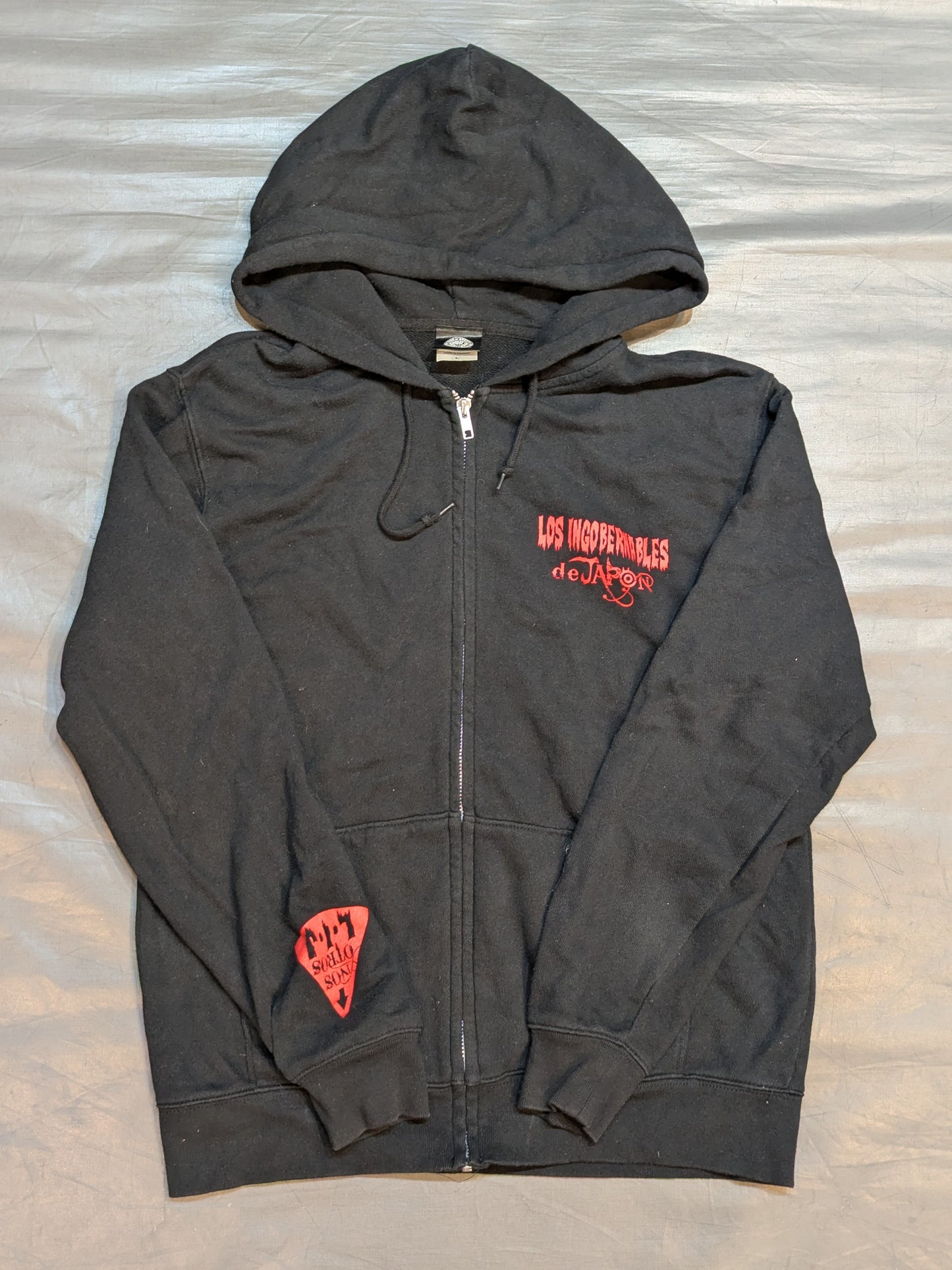L.I.J Zip hoodie  (2018 / Black×Red)