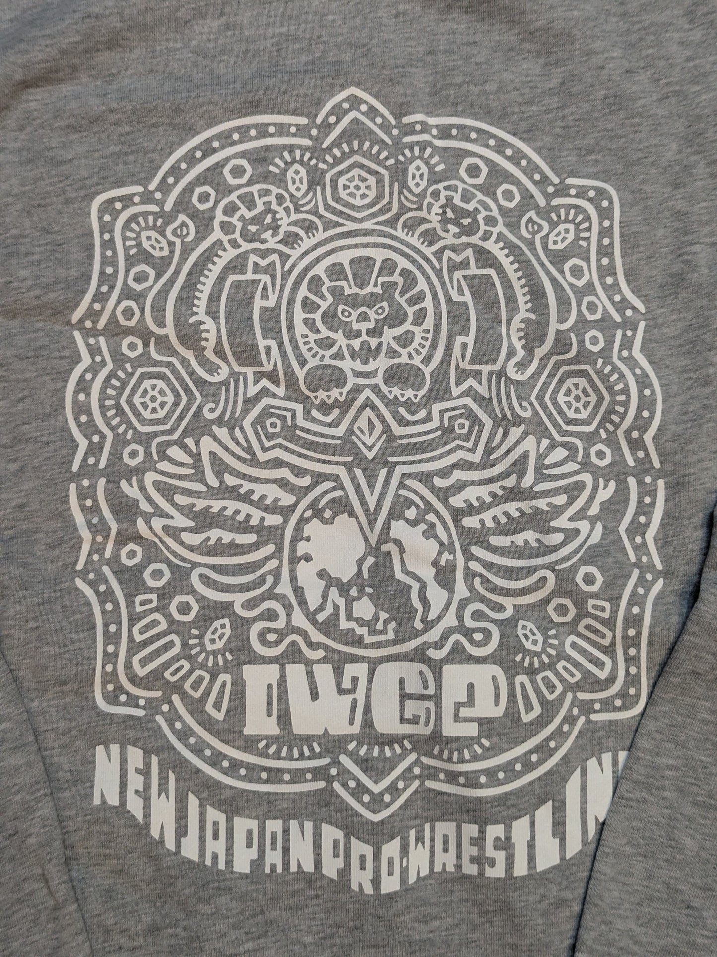 IWGP Pullover Hoodie  (Grey)