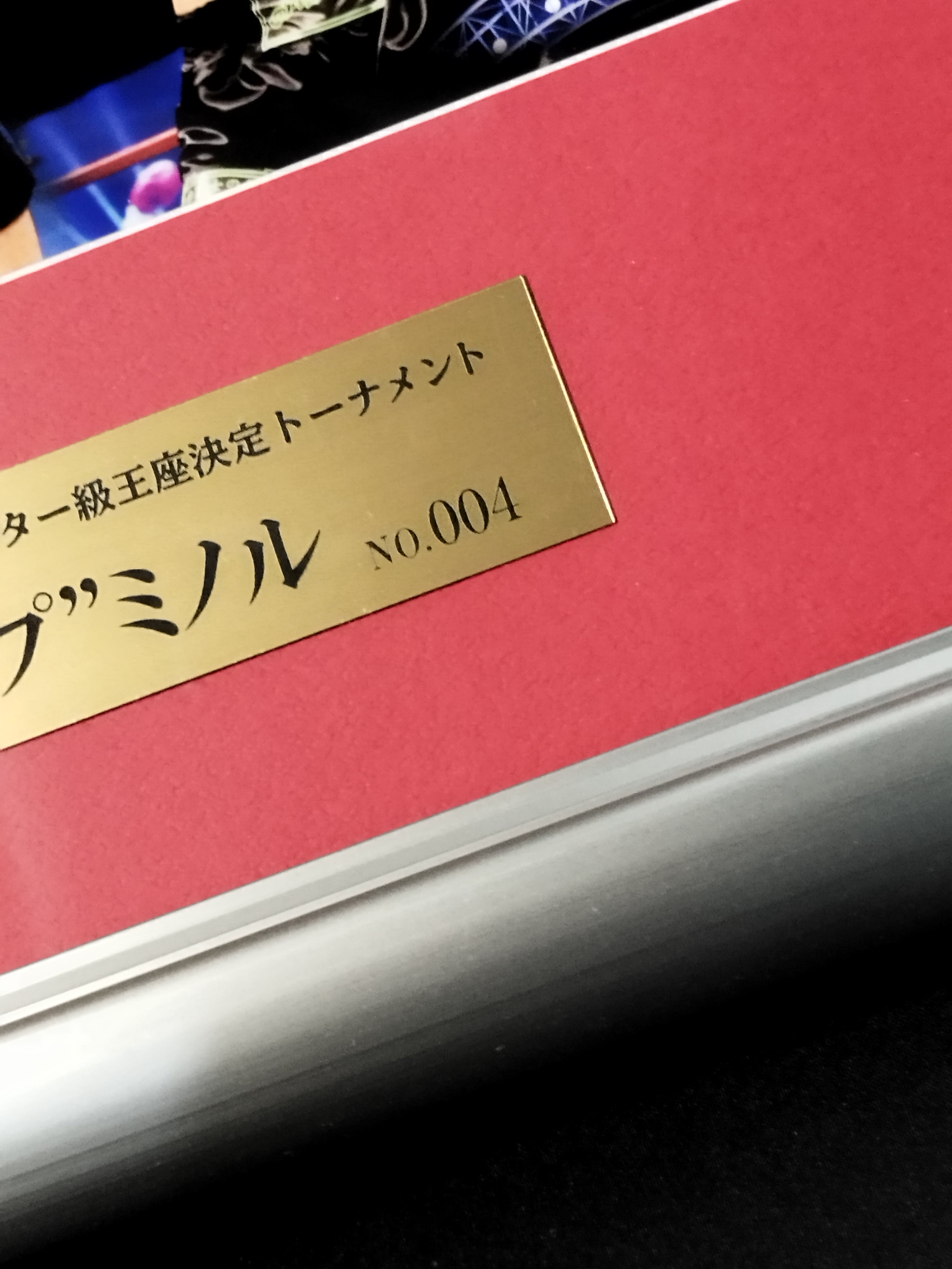 木村 “フィリップ” ミノル 直筆サイン入り 額装フォトパネル（K-1