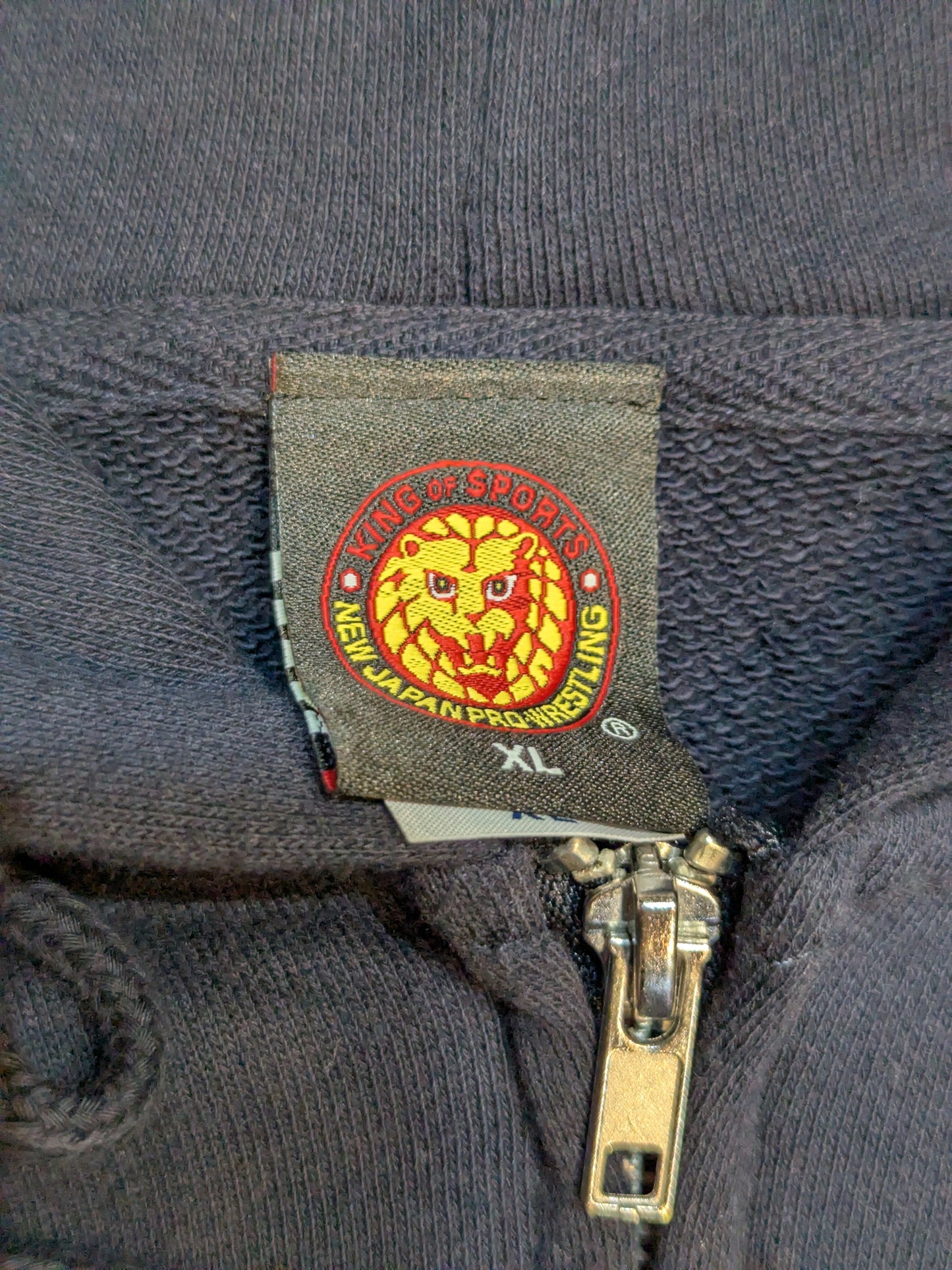 NJPW 'Lion Mark' zip hoodie