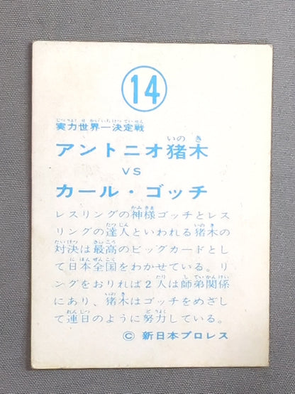 Antonio Inoki vs Karl Gotch Yamakatsu (Yamakatsu) Pro Wrestling Card (14)