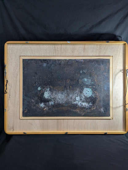 Chiyonofuji Retirement Commemorative Copper Plate Handprint Frame