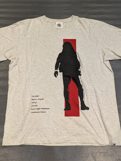 鈴木みのる「RED LINE」オートミールTシャツ②(グレー)