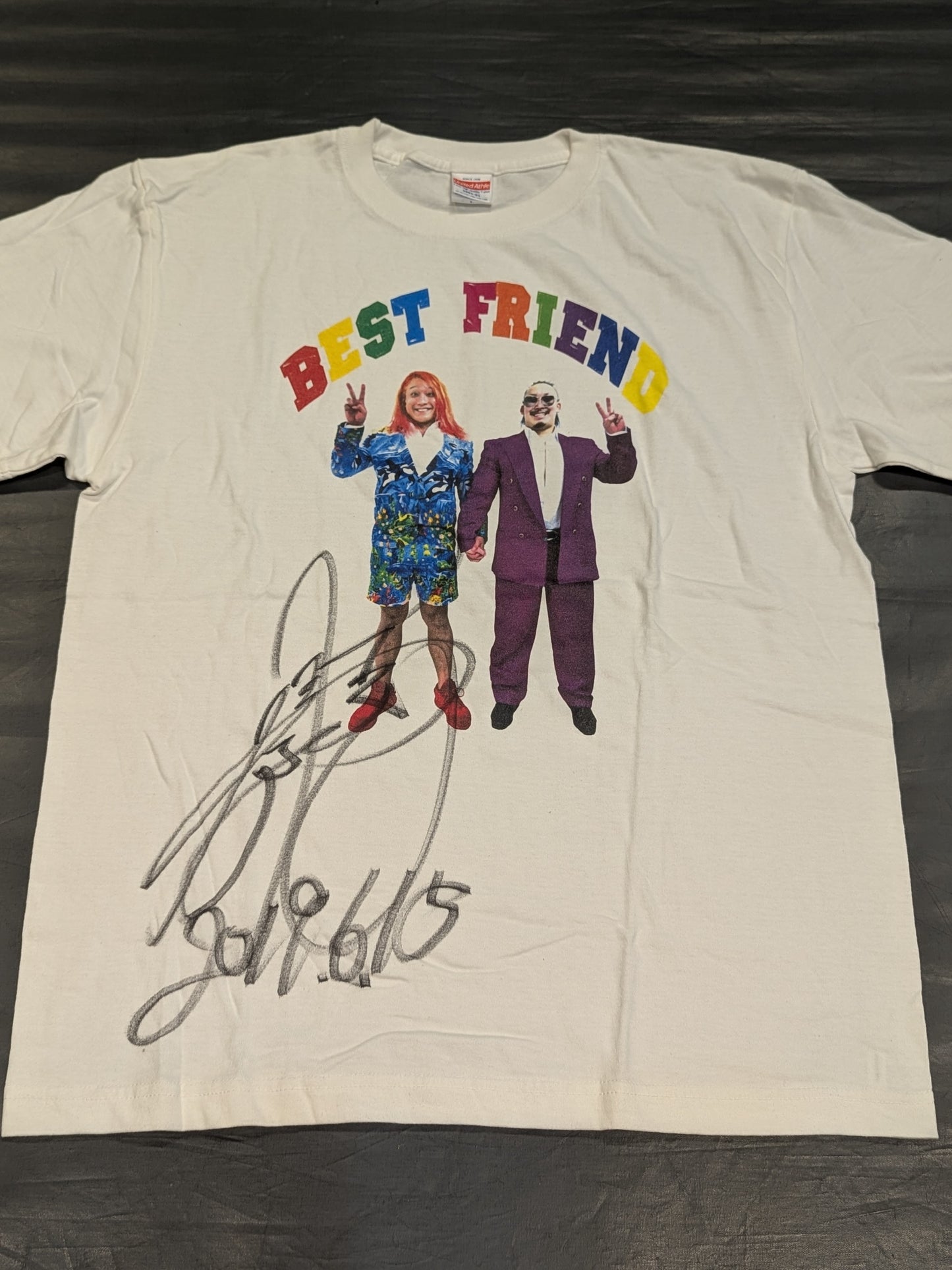 【黒潮イケメン二郎 直筆サイン入り】黒潮イケメン二郎×立花誠吾「BEST FRIEND」Tシャツ