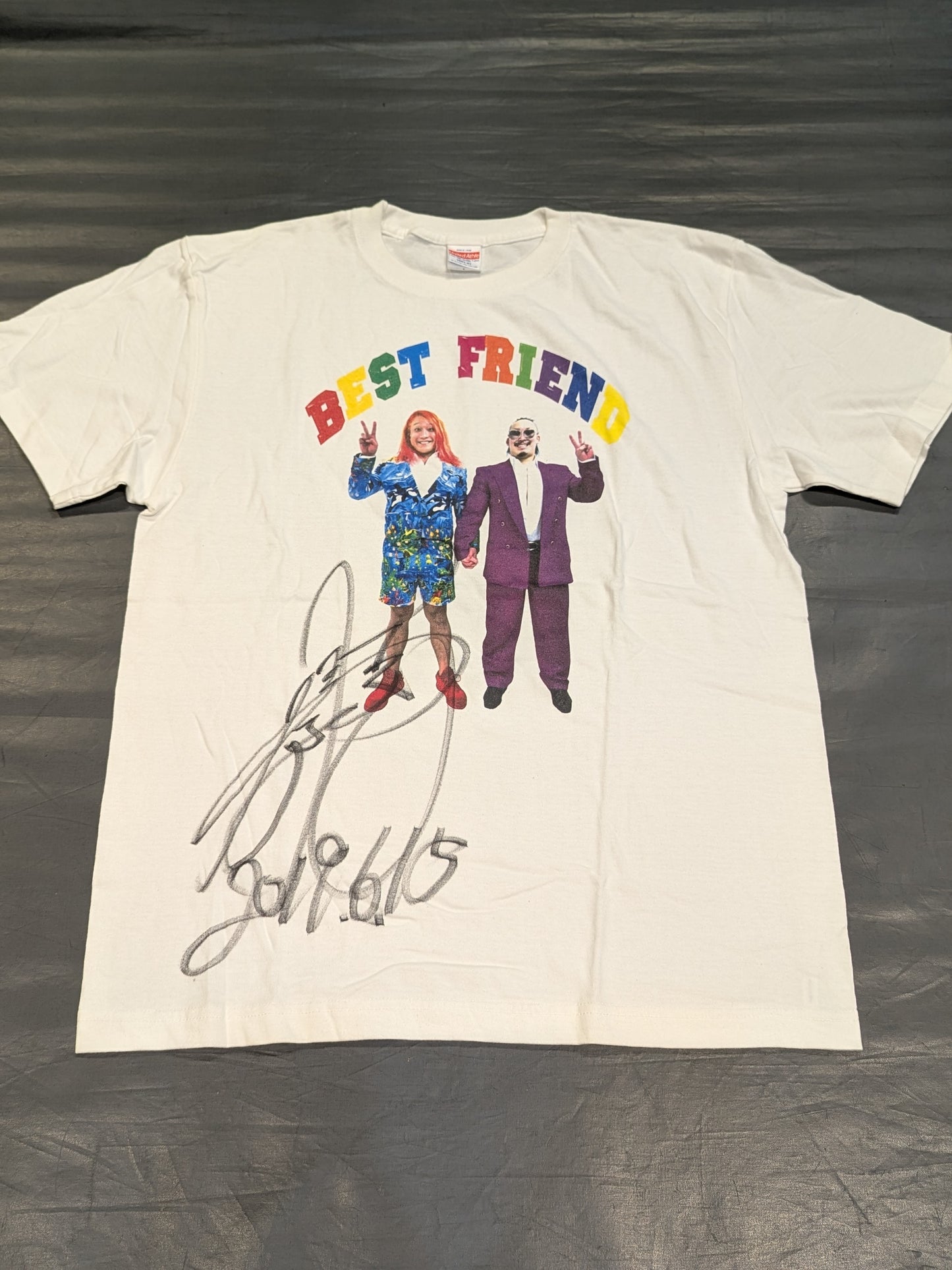 【黒潮イケメン二郎 直筆サイン入り】黒潮イケメン二郎×立花誠吾「BEST FRIEND」Tシャツ