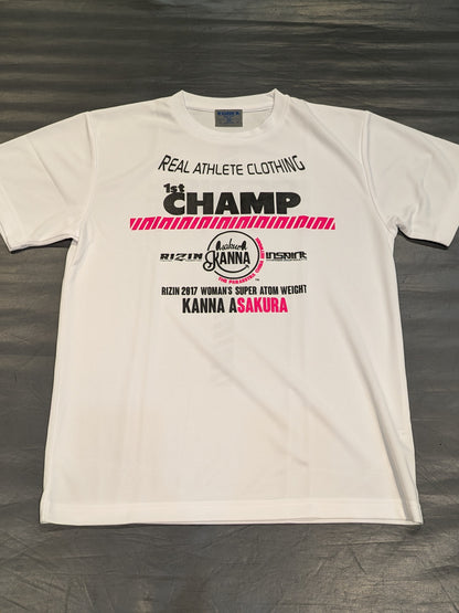 浅倉カンナ「1st CHAMP」ドライTシャツ(ホワイト)