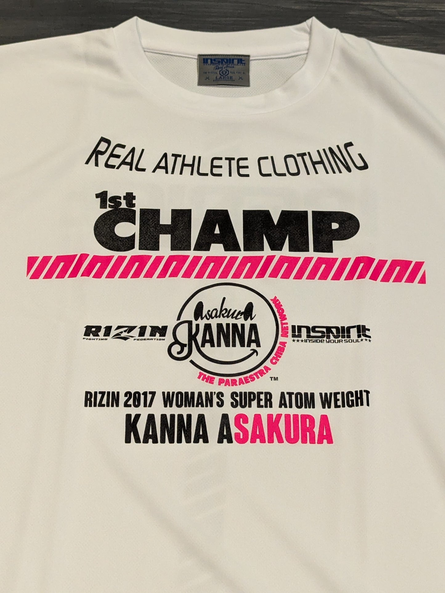 浅倉カンナ「1st CHAMP」ドライTシャツ(ホワイト)